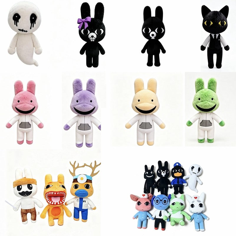 Animal Hospital Cotton Figures Anime Gifts Horror Game Animal Hospital Anomaly Horror Bunny Figurine Halloween Party Favors Gift
