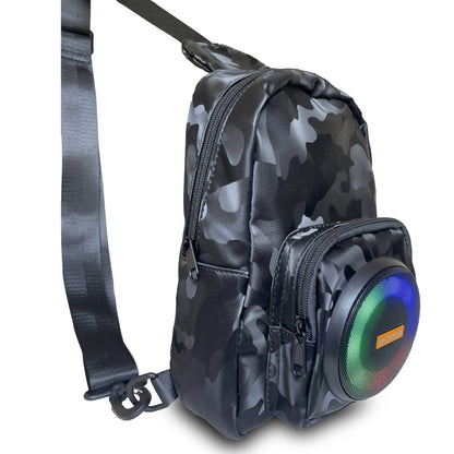 Wireless Bluetooth Speaker Bag Chest Bag for Men Crossbody Bag Waist Bag Hifi Sound Quality Cycling Music Bag Back to School Bag