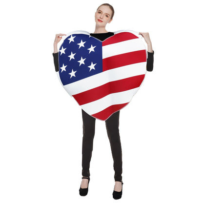 ? US Independence Day Limited ? Adult COS costume set USA hat props cosplay costume parade party National Day costume