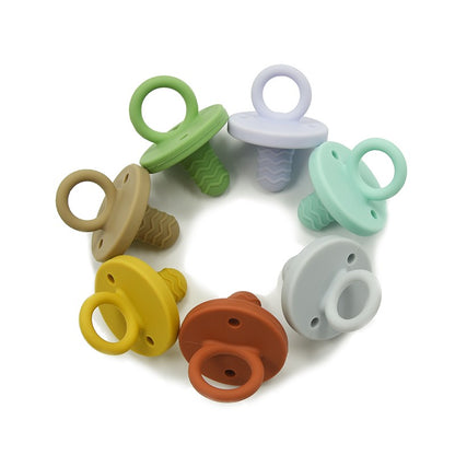 TYRY.HU Baby Newborn Soft Food Silicone Nipple Infant Safe Circle Type Nipples Toddler Pacifier Kids Teether Toy For Boy Girls