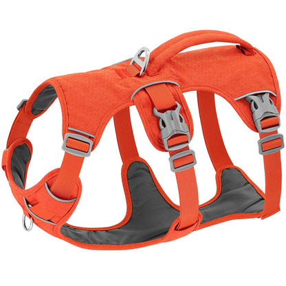 Coleira Peitoral de Nylon Anti-Fuga para Cães Colete Durável Reflexivo para Cães com Alça Ajustável para Cães Pequenos, Médios e Grandes, Pug
