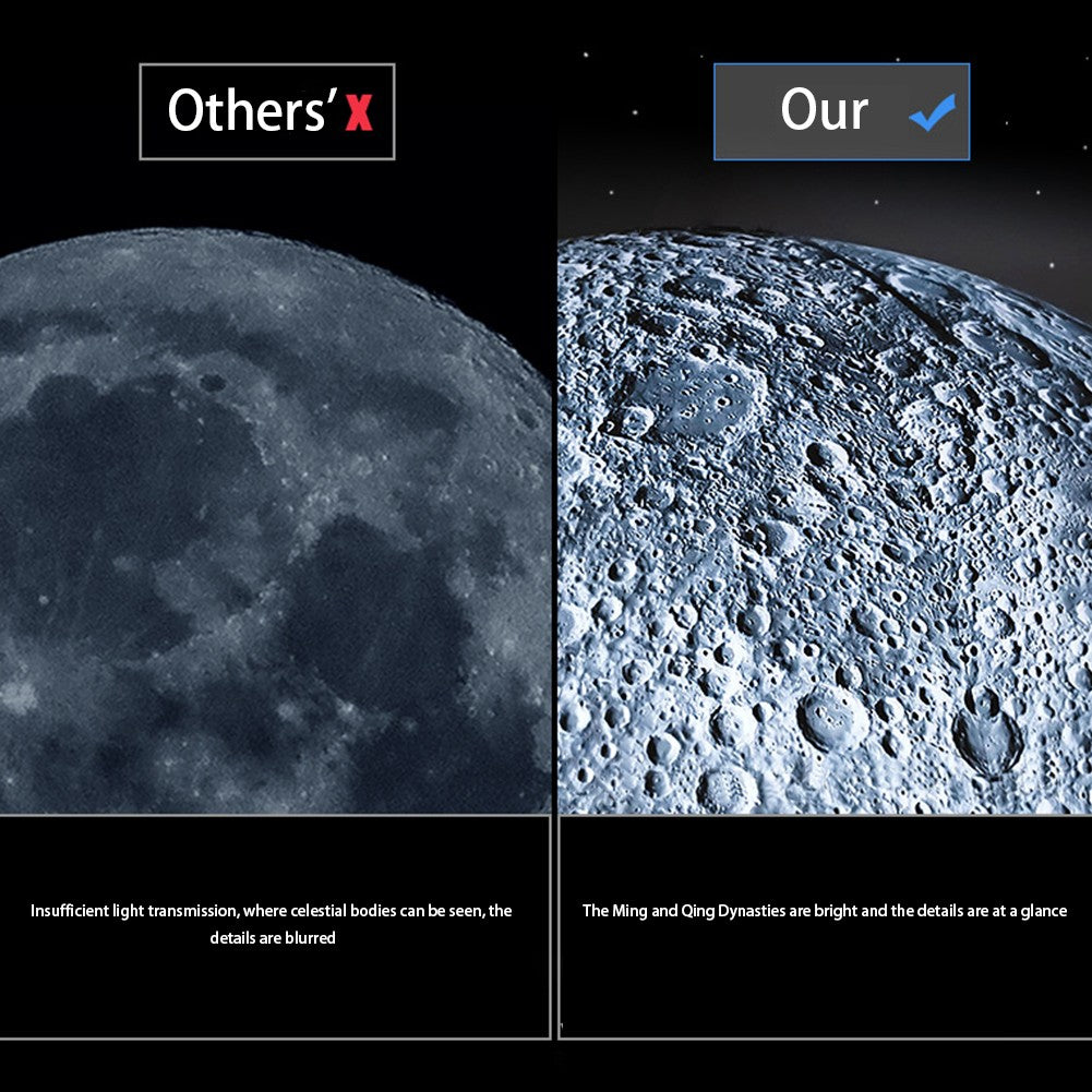 Telescópio Astronômico Profissional Monocular HD de Alta Ampliação para Observação de Planetas Espaciais e Experimentos Científicos