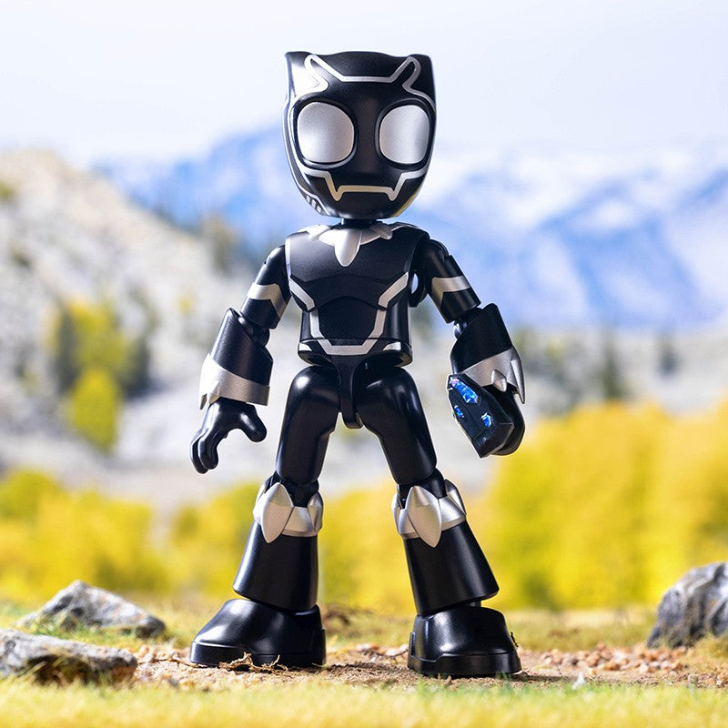 Em estoque, Blokees Genuínos Marvel Spidey Amazing Friend Homem-Aranha Miles Homem-Formiga Boneco Anime Action Figure Colecionáveis Brinquedos Modelo