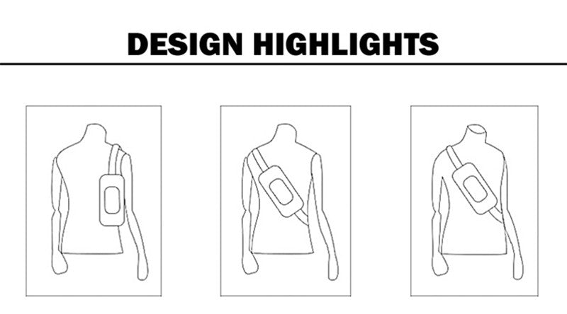 Anti-theft Combination Lock Chest Packs With USB Charging Port Fashion Business Men's Crossbody Bag Travel Storage Shoulder Bag