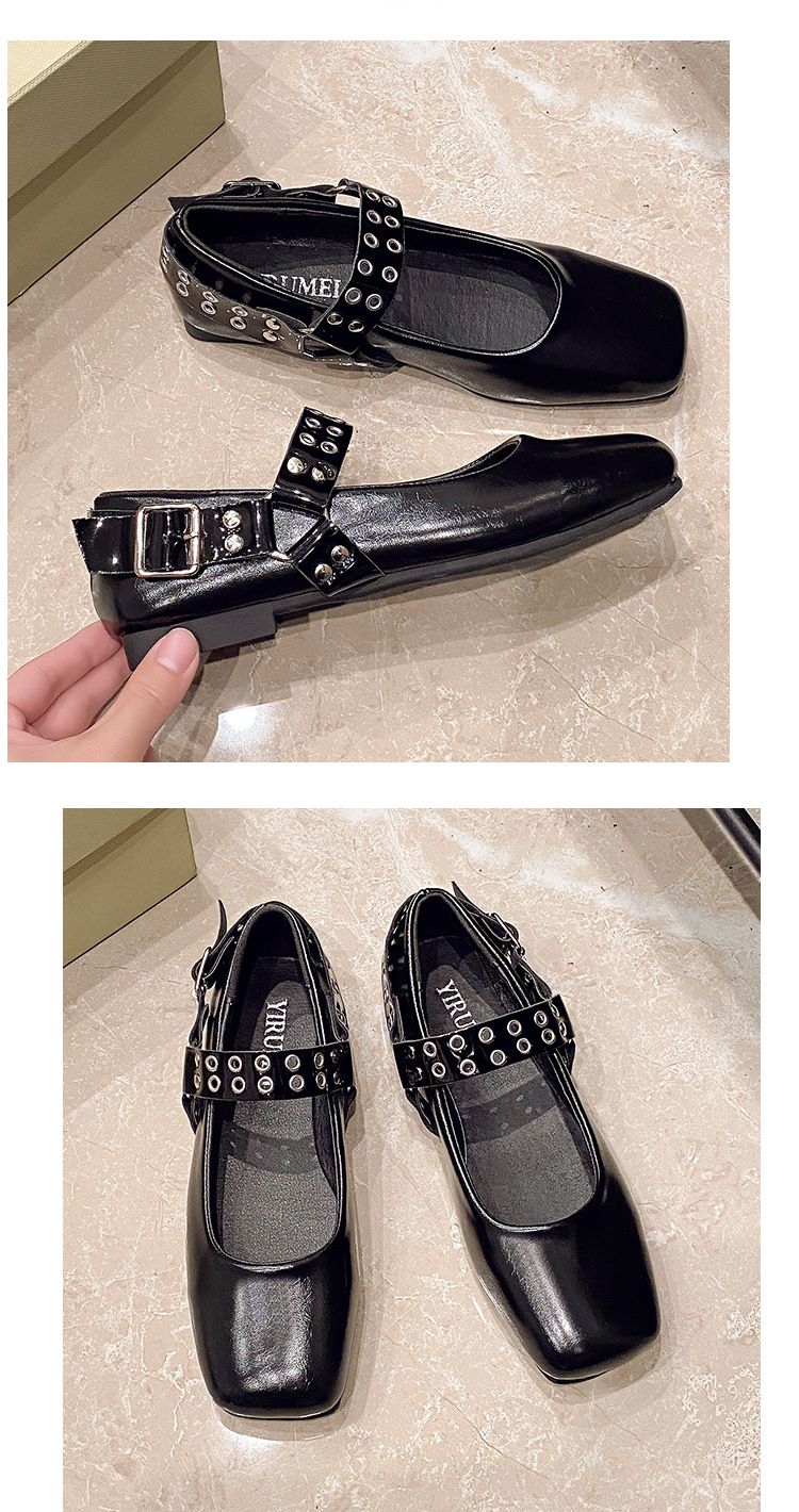 2025 Elegant Women Ballet Flats Shoes Shallow Mouth Autumn Loafers New Fall Retro Dress Lolita Tabis Shoes Zapatos De Mujer