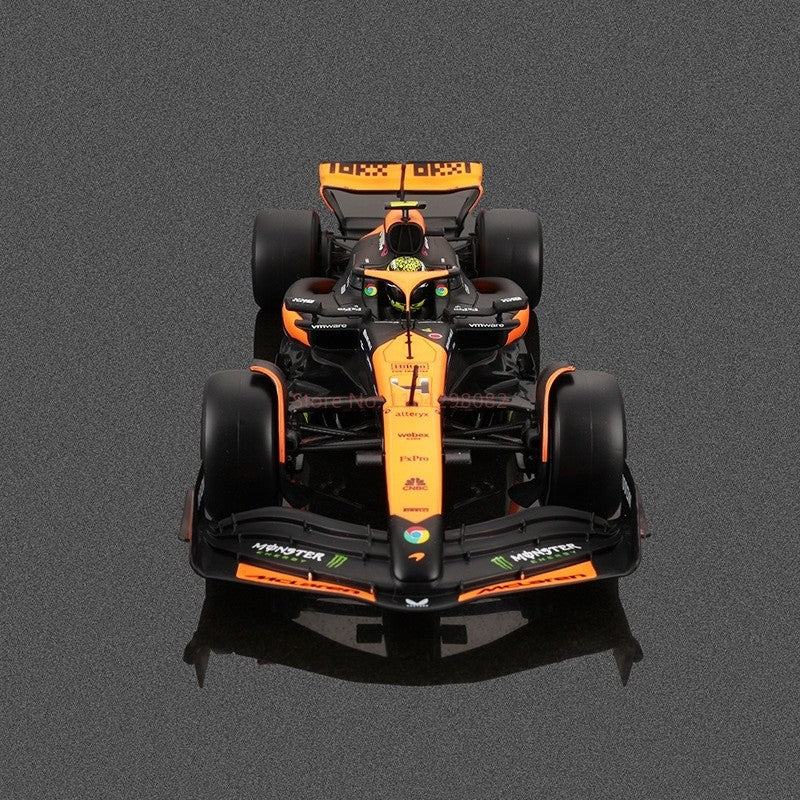 2025 Nova Chegada Bburago 1:24 MCL38 Mônaco MCL38 Mclaren 4# Lando Norris 81# Oscar Piastri Liga Modelo de Carro em Miniatura Fundido Brinquedo