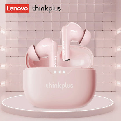 Fone de ouvido Lenovo original 2025, sem fio Bluetooth 5.3, fones de ouvido estéreo HiFi com cancelamento de ruído, fones de ouvido esportivos com controle de toque, novo presente