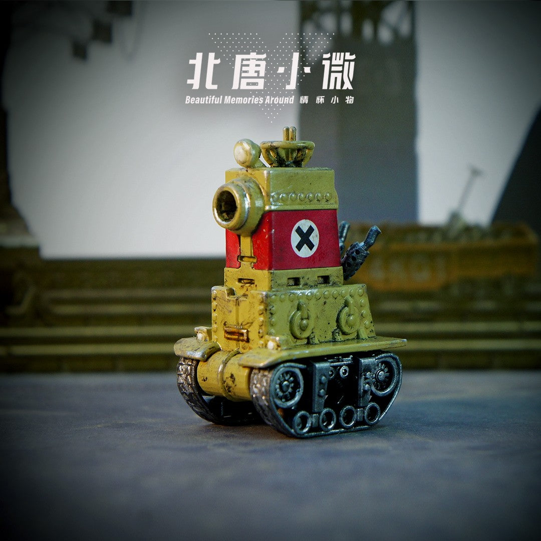 1:64 Metal Slug Genuine Tide Play Figura Snk Feita à Mão Metralhadora Pesada Lança-chamas Boneca Tanque Soldado Inimigo