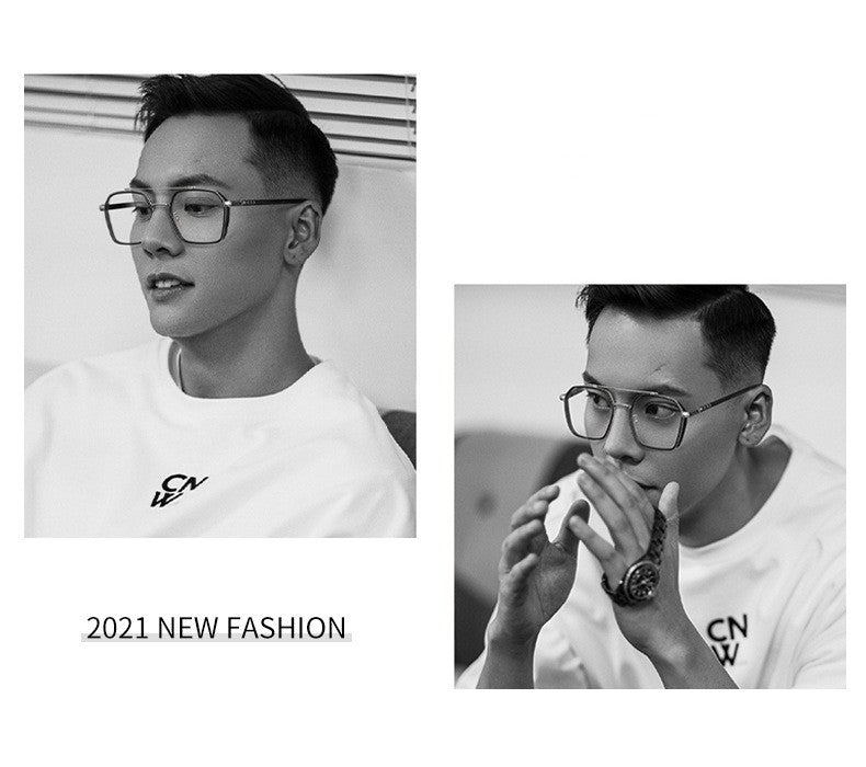 MIZHO Filtering Protect Eyesight Anti Blue Light Glasses Men Ultra light weight Blocking Glare Tony Stark Glasses Frame iron Man