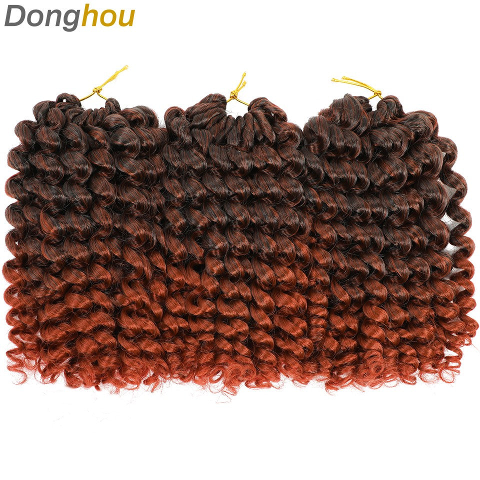 1-4 Pacotes 2X Ringlet Wand Curl Jamaican Bounce 8 polegadas Sintético Wand Curl Twist Braids Hair Crochet Cabelo Cacheado Extensões 20 Raízes