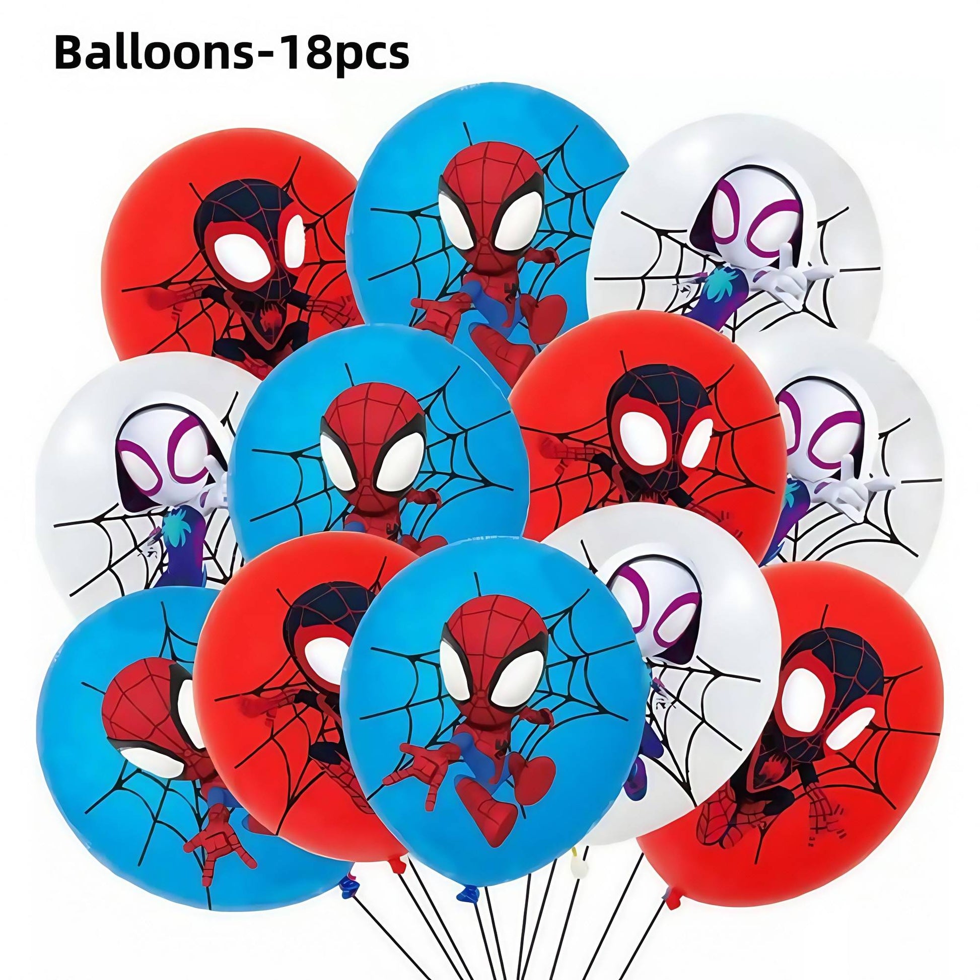 Spider Hero Birthday Party Decoration Plate Cup Banner Balloon Superhero Party Favors Baby Shower Decor Birthday Supplies Gift