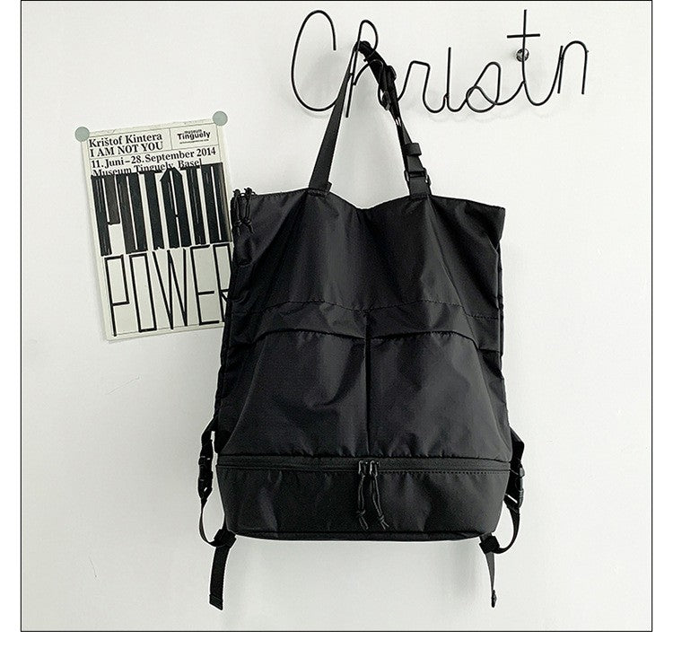 Mochila Feminina e Masculina Grande Capacidade Unissex Mochilas Nylon Impermeável Bolsa Esportiva Bolsas Escolares Tendência Portátil Lazer Viagem Bolsa de Mão