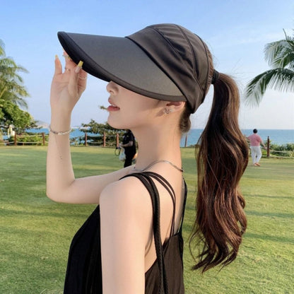 Fashion UV Protection Bucket Hat Sun Protection Breathable Sunshade Hat Windproof Beach Cap for Girl