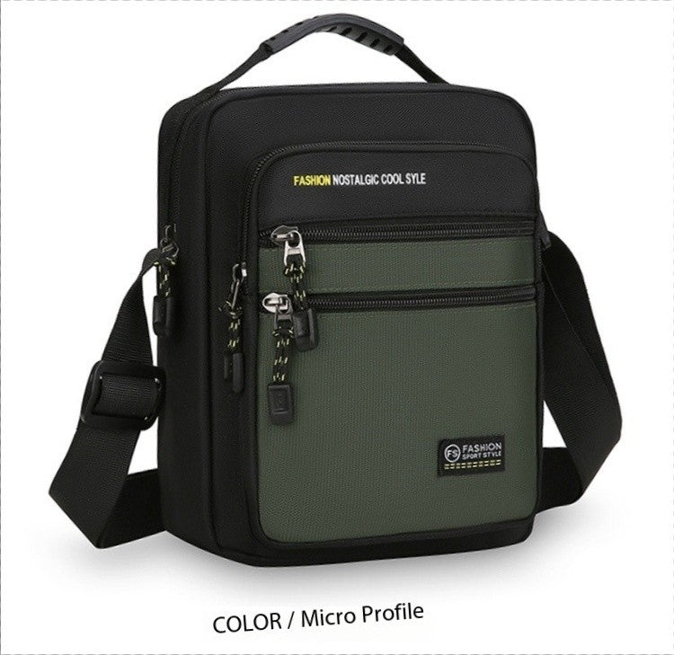 New Fashion Oxford Men Crossbody Bag Single Shoulder Bags Big Capacity Storage Bag Fashion Multi-Pockets Business Crossbody Bags