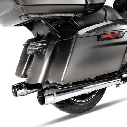 Motorcycle 4" Slip-on Mufflers Exhaust Pipes For Harley Touring Electra Street Glide 1995-2016