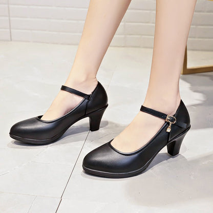 Salto Alto Feminino, Sapatos Femininos de Luxo para Festa Salto Médio 35-41