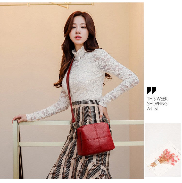 Women's Bags Retro Design Crossbody Bag Trend Quality PU Leather Bucket Shoulder Bags Small Handbags for Women