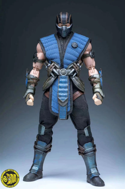 Original Em Estoque Brinquedos JMToys ZK001 1/12 Mortal Kombat Figuras Sub-Zero Action Anime Figure Modelos Clássicos Sub-Zero
