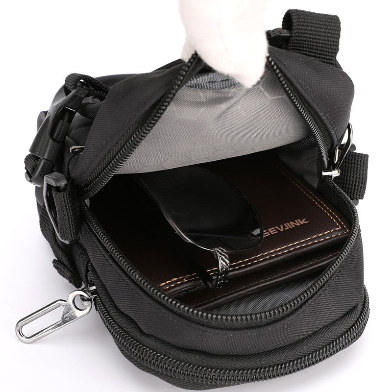 Waist Pack Men's Casual Travel Purse Waterproof Belt Zipper Tactical Outdoor Fanny Pack Phone Pocket Chest Sling Bag