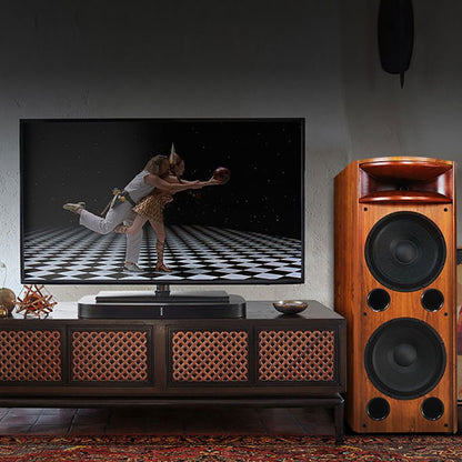 Alto-falante de chão de alta qualidade H18 de nível audiófilo, de madeira maciça, tipo corneta, duplo de 12 polegadas, tipo hifi, passivo