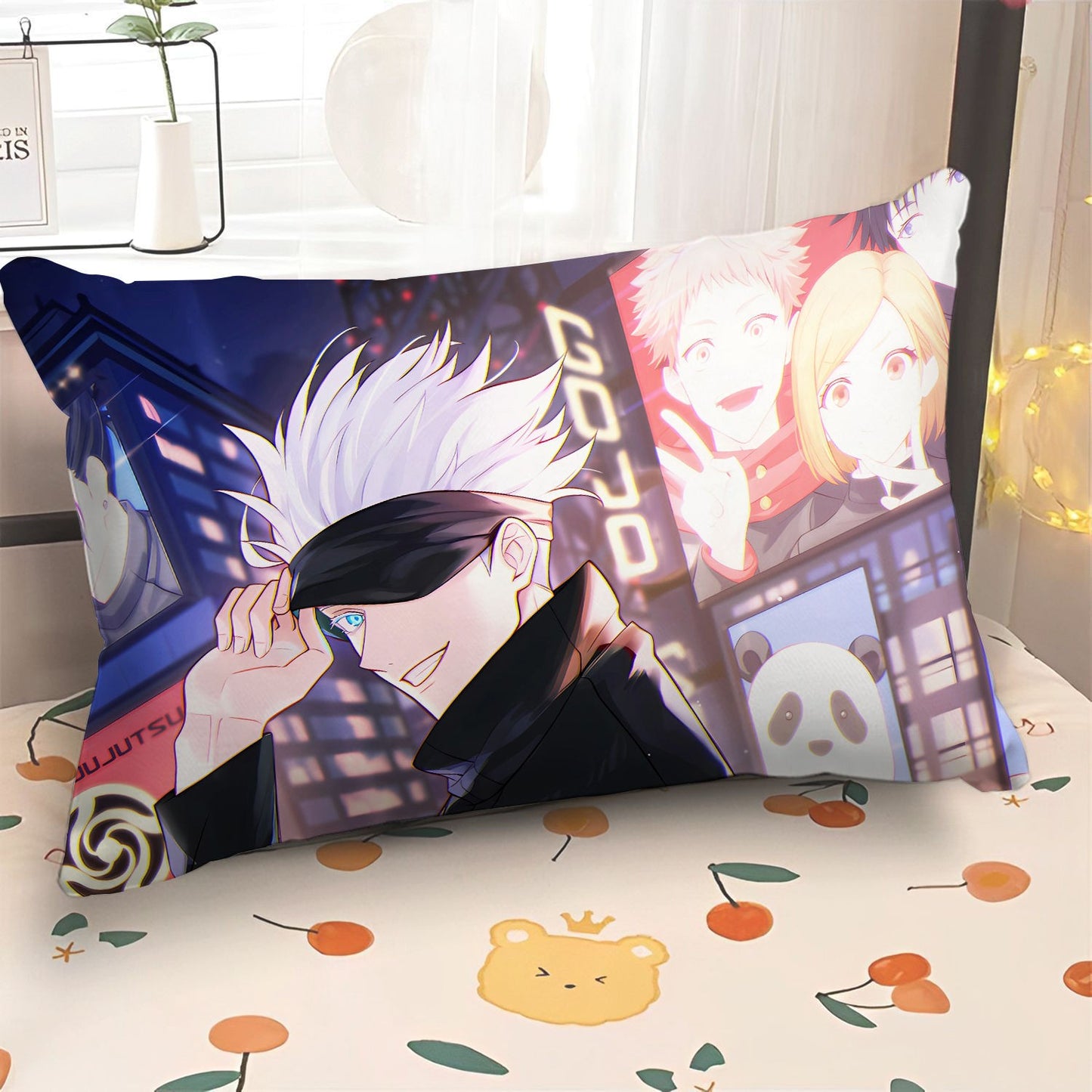 Jujutsu Kaisen peripheral pillow double side pillowcase Cartoon anime Itadori Yuji bedroom bed pillow Gojo Satoru soft pillow
