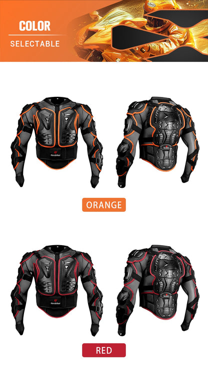 New Motorcycle Jackets Men's Full Body Armor Protection Jackets Motocross Enduro Racing Moto Protective Equipment Clothes S-4XL