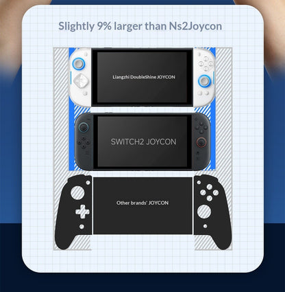 IINE Twin Lumina Wireless Joy-Con for Switch2 Bluetooth One-Tap Wake Up Console Micro Switch Buttons Hall Joystick Gamepad Gifts