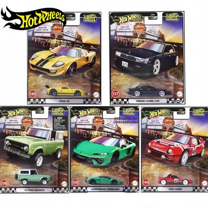New Arrival Hot Wheels Premium Boulevard Series 1:64 Die-Cast Ford Gt Lamborghini Temerario Nissan Car Model Collect For Boys