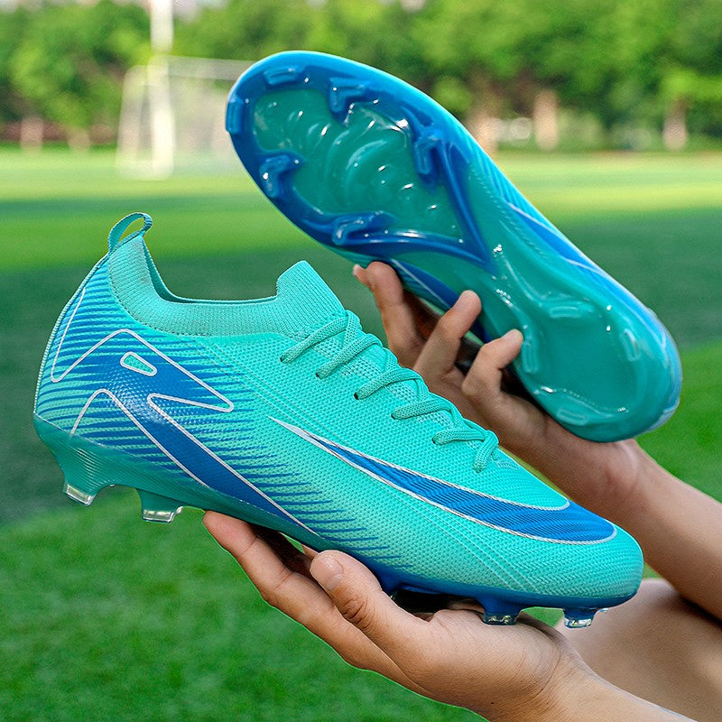 New Men Football Boots FG Training Shoes Soccer Shoes Non-Slip Soccer Cleats Long Spikes Ultralight Outdoor Drop Shipping