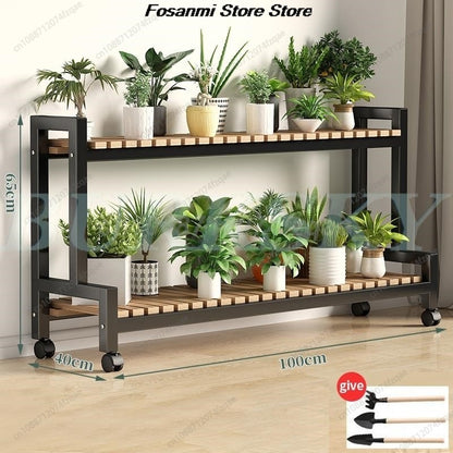 Floor-standing Plant Stand, Flower Stand, Flower Shelf, Planter Rack, Storage Organizer, Display  Garden, Balcony, 2, 3, 4Tier