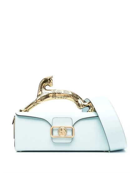 Elegant Fashion Luxury Brand Replica Handbag for Women New In High-Quality Metal Handle Designer Shoulder Bag Rectangular Shape