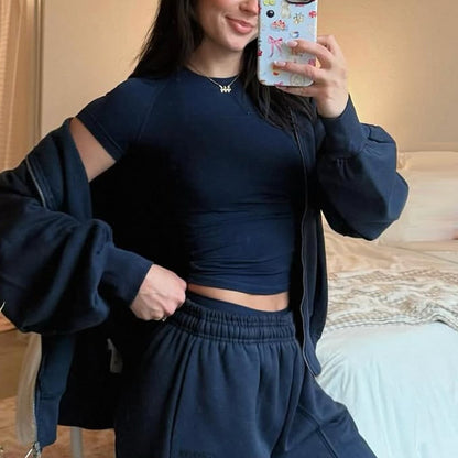 Short Sleeve Gym Top Women Clothes Yoga Top Seamless Sports Shirt Light Weight Fitness Workout Tee Sports Tops Active Wear Femme