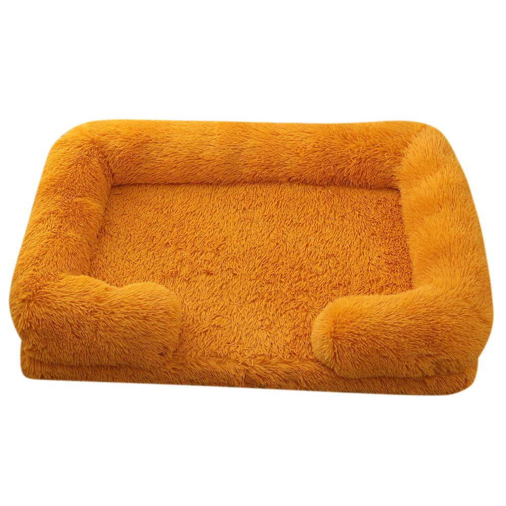 Ninho de Animais de Estimação Circular Longo de Pelúcia de Inverno, Cama para Cachorro, Cama para Gato, Almofada Macia para Animais de Estimação, Suprimentos para Animais de Estimação