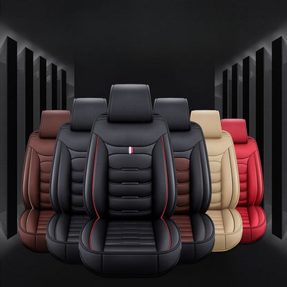 Auto Set Car Seat Covers PU Leather Single Front Split Bench Protector Four Season Universal Fit Most Car SUV Car Accessories