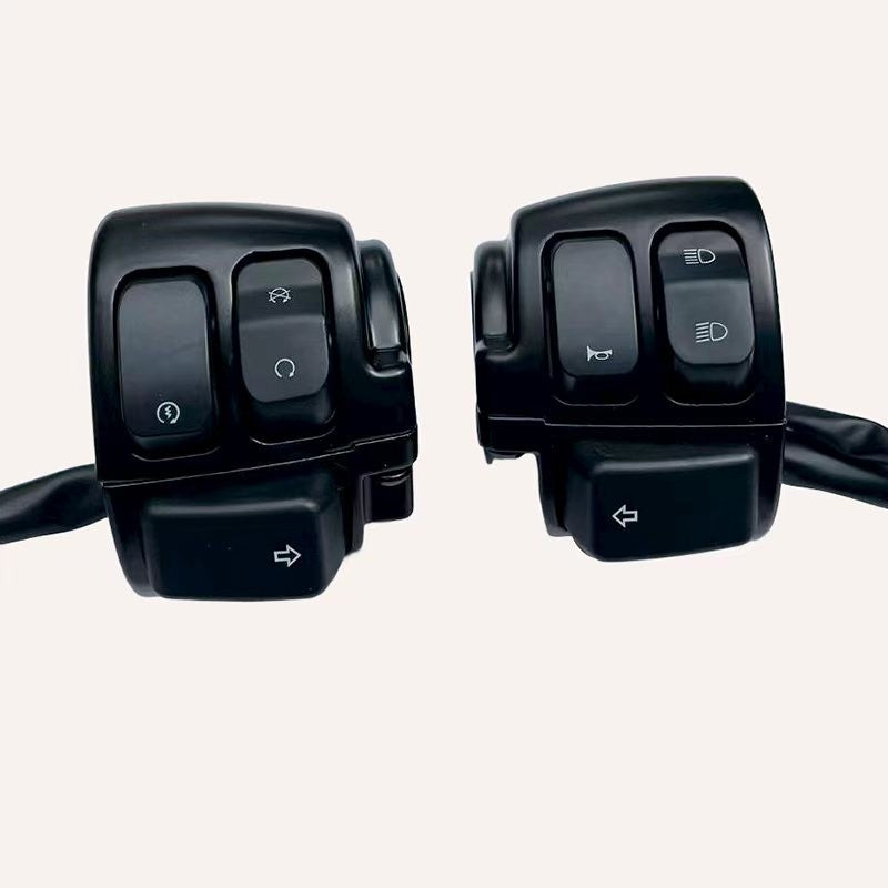 Interruptor de Controle de Seta de Guidão Preto 1" para Moto Harley XL883 96-13 Sportster Dyna V-ROD Softail