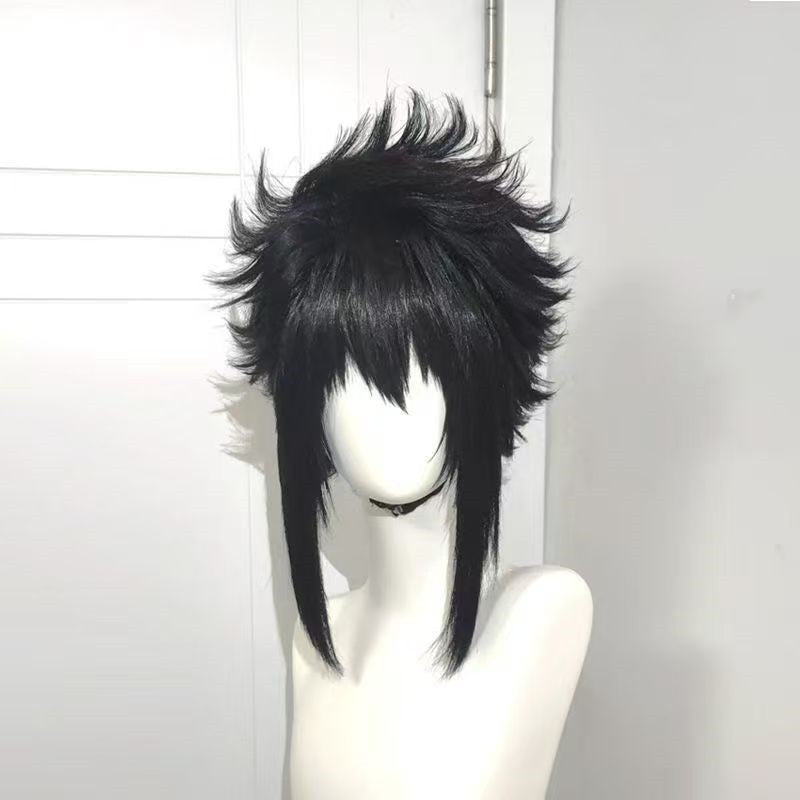 HOKAGE NINJA Sasuke Cosplay Peruca Sintética Curta Reta Anime Coser Fibra Resistente ao Calor Peruca de Alta Qualidade Festa de Halloween