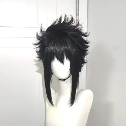 HOKAGE NINJA Sasuke Cosplay Peruca Sintética Curta Reta Anime Coser Fibra Resistente ao Calor Peruca de Alta Qualidade Festa de Halloween