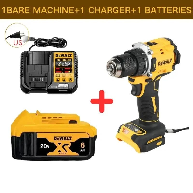 Furadeira de Impacto DCD805 DEWALT 20V a Bateria de Lítio, Recarregável, Sem Escova, Compacta, Parafusadeira Elétrica, Furadeira Manual
