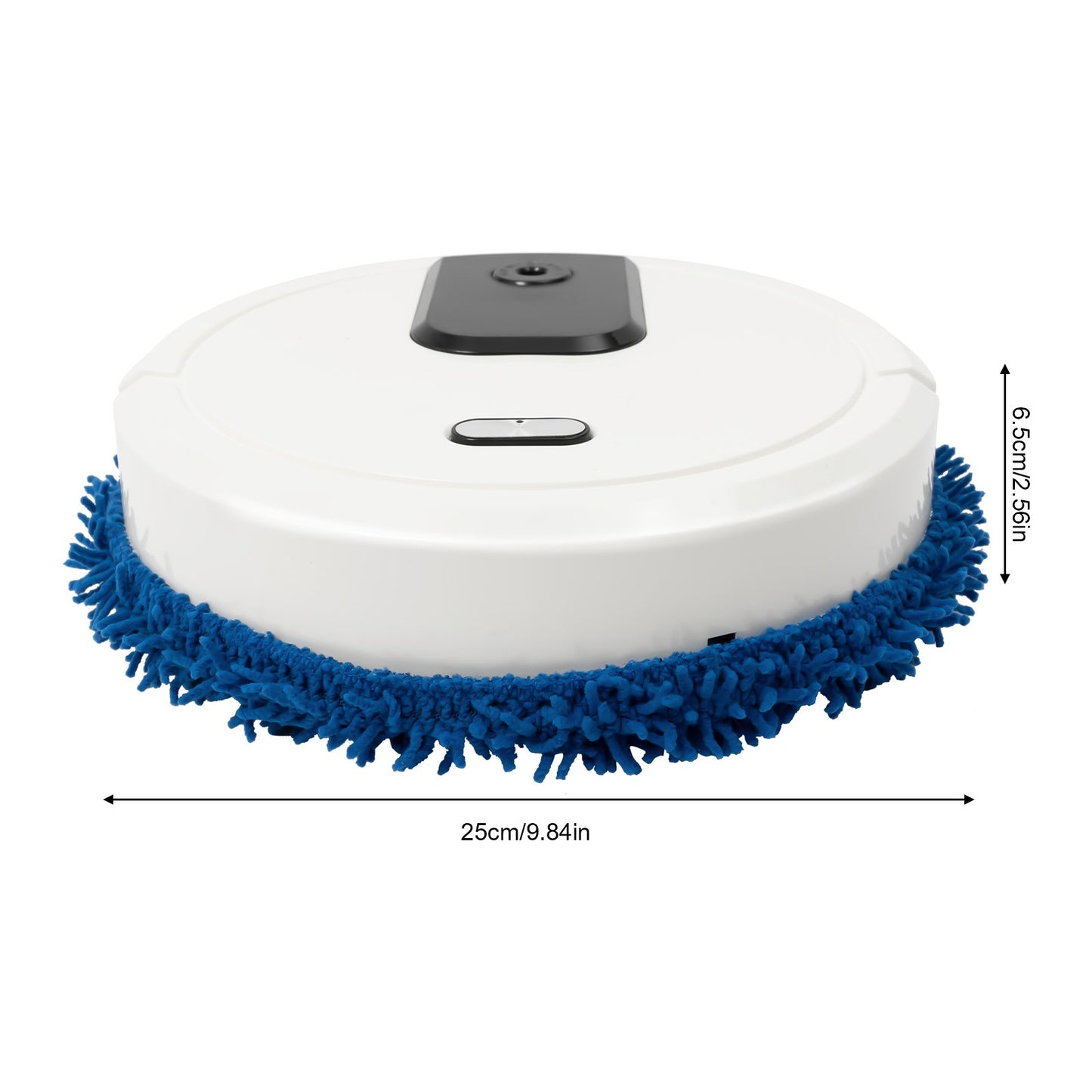 Intelligent Mop Robot - 2 in 1 Wet and Dry Robot for Wooden and Tile Floors, Quiet (60 dB), 30 Minutes Operating Time