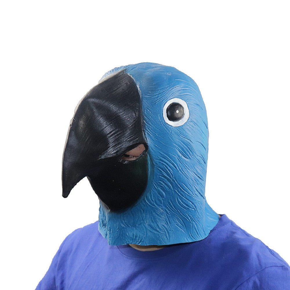 Halloween Latex Mask Adult Richard Rooster Mask Hotline Miami Game Props 3D Realistic Plush Rooster Head Cosplay Animal Mask