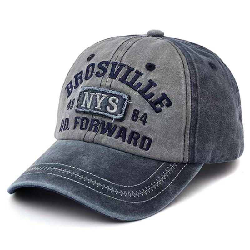 Bonés de beisebol bordados com letras retrô masculinos e femininos, de algodão lavado, chapéu casual ajustável, chapéus de sol estilo Hip Hop Streetwear, chapéu Y2k