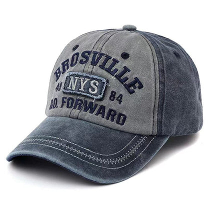 Bonés de beisebol bordados com letras retrô masculinos e femininos, de algodão lavado, chapéu casual ajustável, chapéus de sol estilo Hip Hop Streetwear, chapéu Y2k