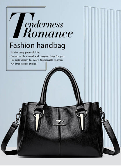 Genuine 3Layers High Quality Soft PU Leather Ladies Shoulder Crossbody Bags for Women  Luxury Handbags  Women  Designer A Main