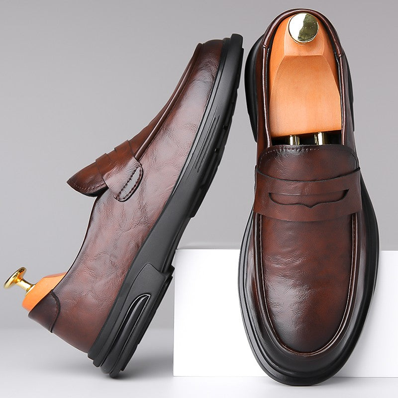 High Quality Fashionable Loafers Leather Men Business Formal Casual Leather Shoes Spring Men Soft and Comfortable Leather Shoes