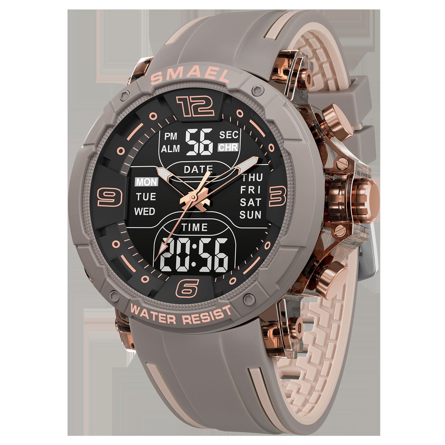 SMAEL Brand 8140 Waterproof Dropshipping Watch Alarm Clock night light Young Fashion business Quartz Sport Wristwatches