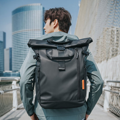 Mochila Masculina para Notebook 15,6" Tangcool - Grande Capacidade, Multifuncional, Fecho Rolê, Leve, para Viagem, Impermeável, Escolar