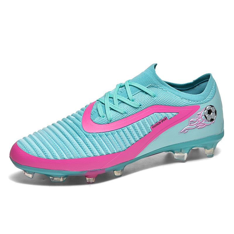 New Men Soccer Shoes Adult Non Slip Football Boots Outdoor Sport Boys Long Spikes Training Cleats Breathable Match Comfortable