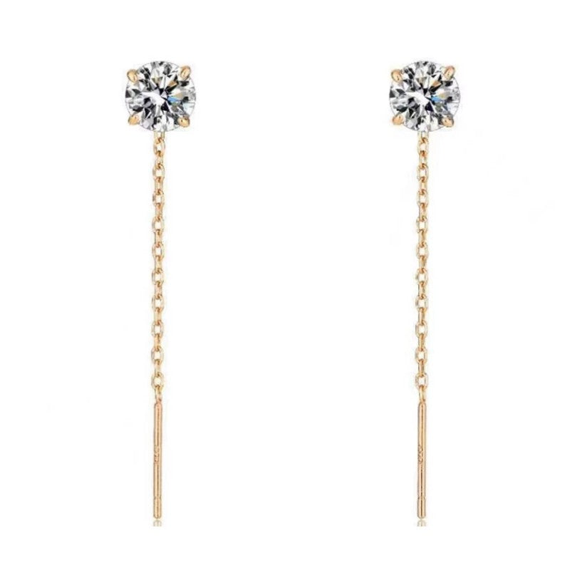 Brincos Pendentes de Moissanite de Dez Quilates para Mulheres, Joia Elegante com Corte Hexagonal, Presente de Luxo para Aniversário e Festas