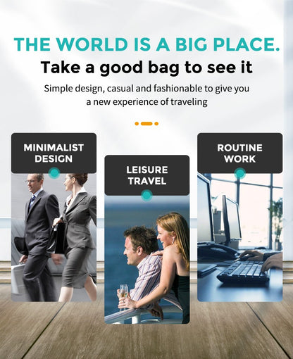 Fenruien Men 36L Business Backpack USB Waterproof  Multi Pocket Backpacks Fit 17.3 Inch Laptop