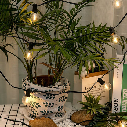 Outdoor LED Waterproof G40 String Light EU Plug Shatterproof Light Bulb Garden Fairy String Lights for Patio Festoon Party Decor